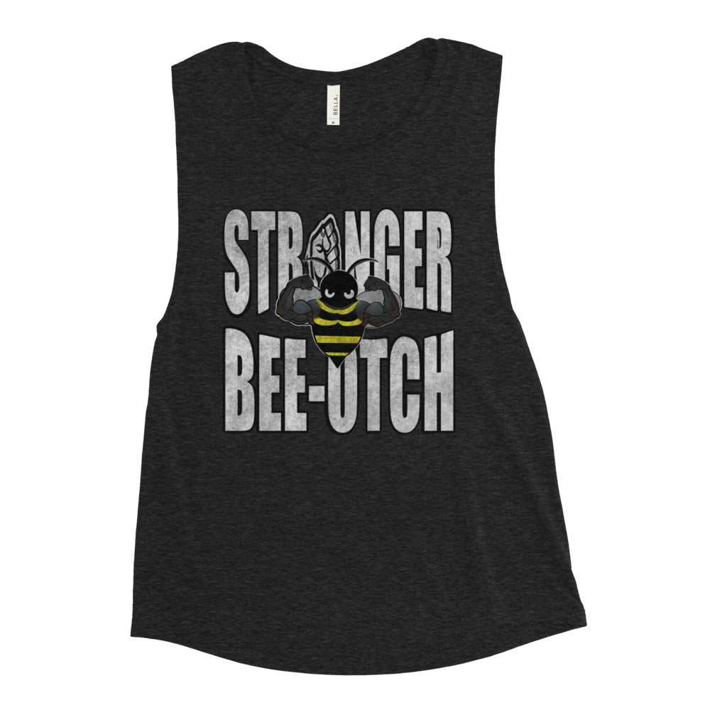 The "Bee-otch" Ladies’ Muscle Tank
