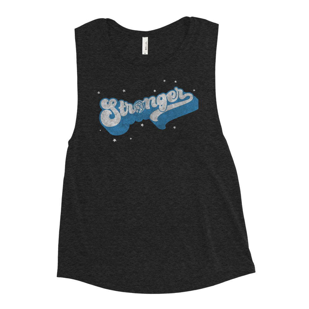 The Retro Blue" Ladies’ Muscle Tank