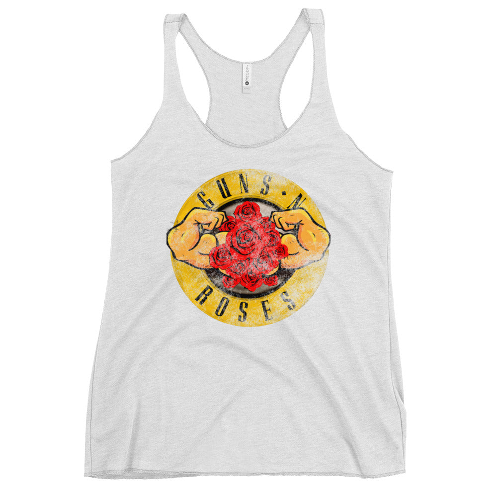 Women's MUSCLES N ROSES Racerback Tank
