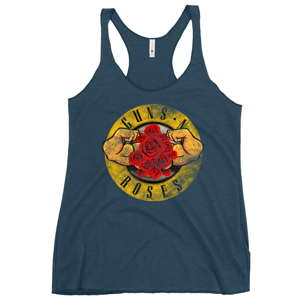 Women's MUSCLES N ROSES Racerback Tank