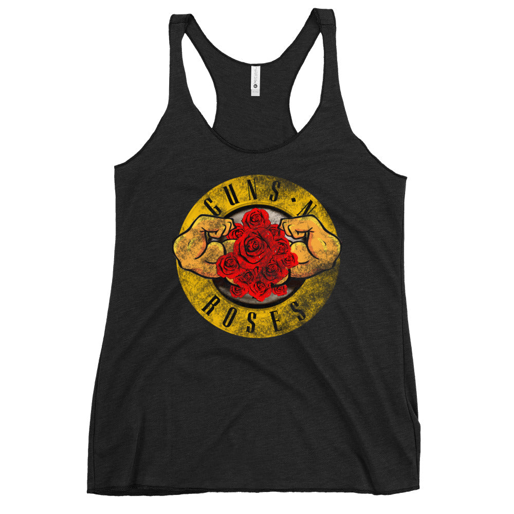 Women's MUSCLES N ROSES Racerback Tank
